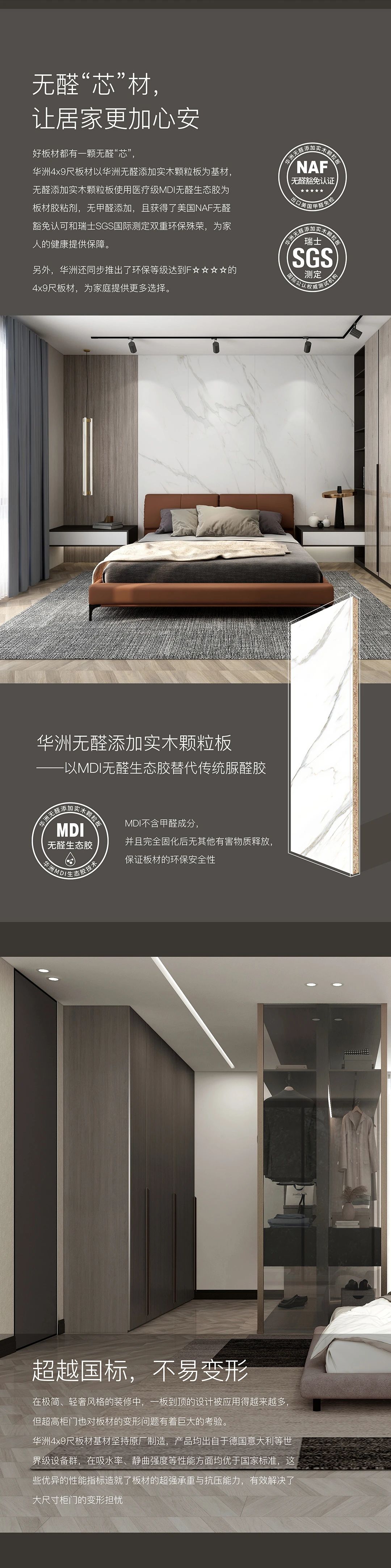 新品發(fā)布  華洲Max+板材系列，享受一板到頂?shù)耐昝?圖3)