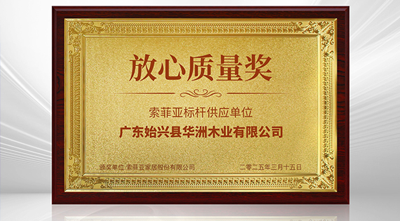 《3?15 消費維權(quán)打假論壇》——華洲木業(yè)榮獲 “放心質(zhì)量獎”